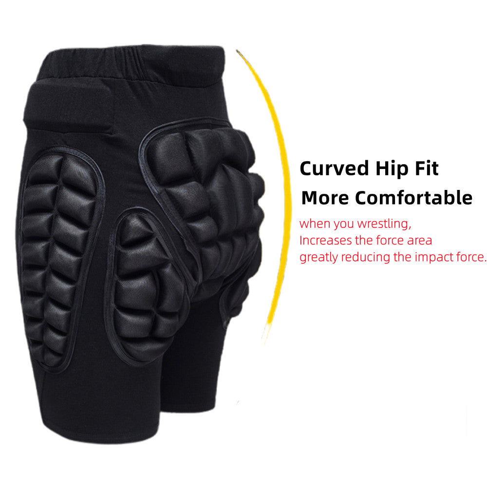 3D EVA Hip Padded Impact Shorts for Ski Snowboard Skateboard Protection