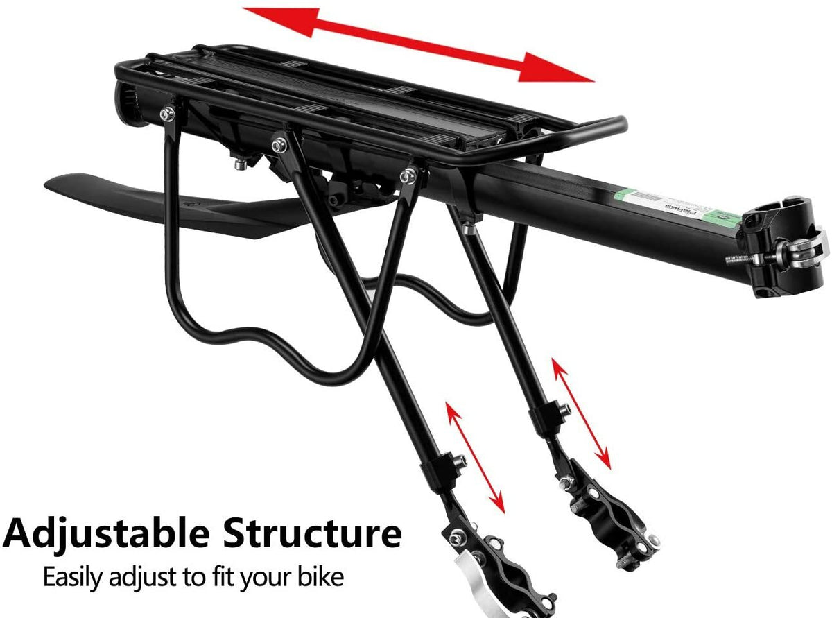 Aluminum Alloy Bicycle Rear Rack with Quick Release for Mountain & Road Bikes