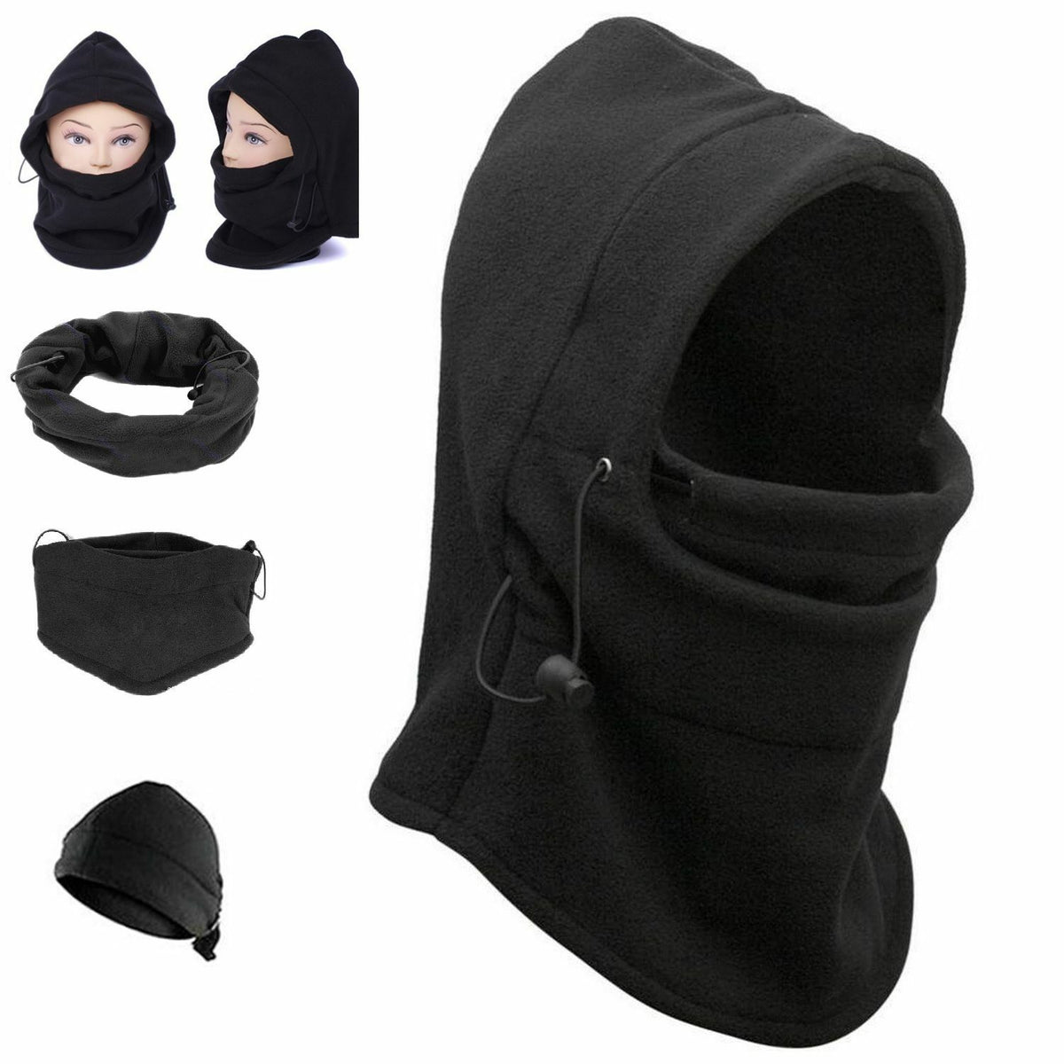 Winter Windproof Balaclava Ski Mask for Men Women Fleece Neck Warmer Face Cover