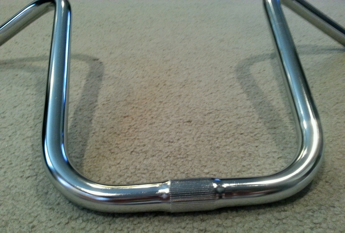 13-Inch Chrome Bicycle U Handlebars for Schwinn Stingrays Lowrider - 25.4mm