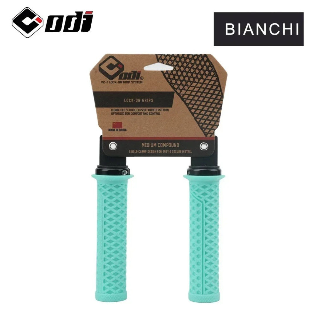 Lock On Mountain Bike Grips - Flanged Handlebar Grips for MTB, BMX & Urban Bikes - Multiple Colors