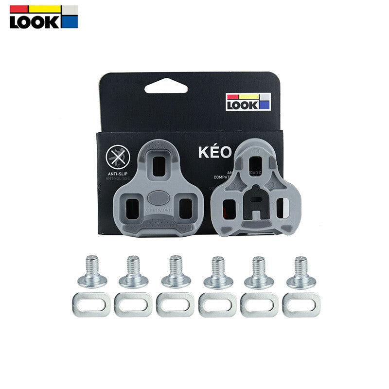 Road Bike Cleats Grip Set - Anti-Slip Cycling Pedal Attachments, Multiple Float Angles