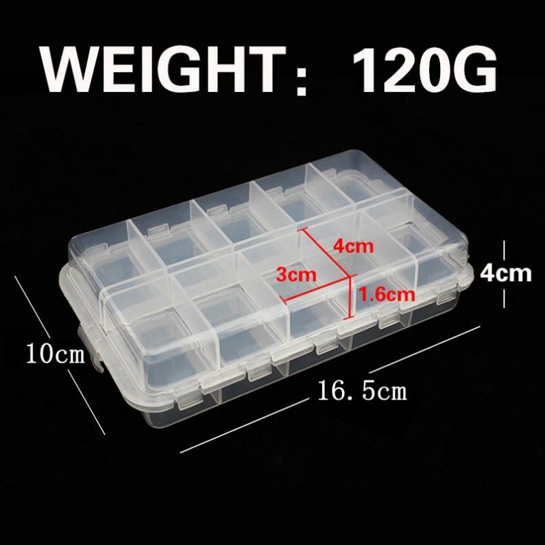 20 Compartment Fishing Tackle Box for Hooks Baits Beads and Small Items