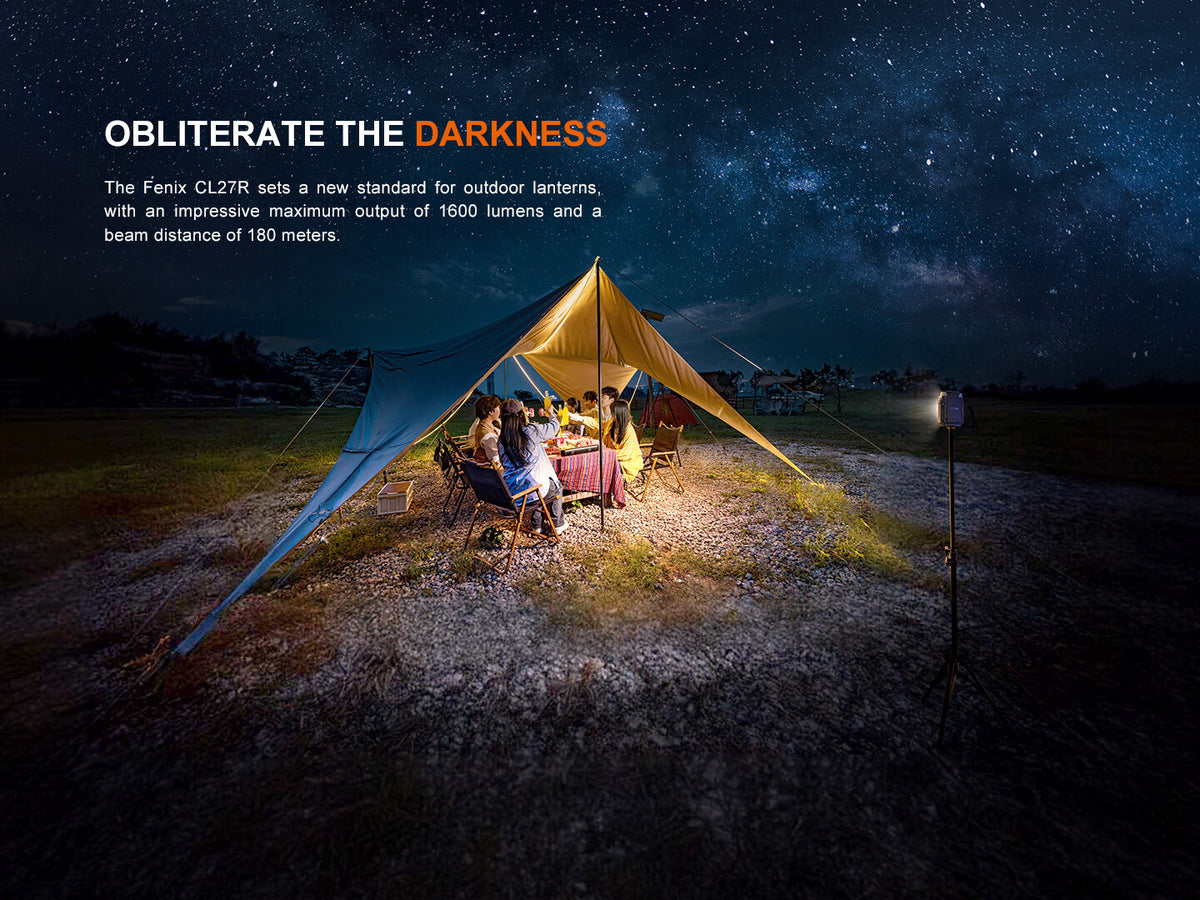 Rechargeable Camping Lantern with 1600 Lumens, USB-C, Flood & Spot Modes