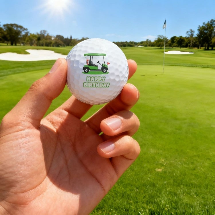Funny Golf Ball Gift Set - 3 Novelty Practice Balls for Golfers, Birthday & Holiday Gifts