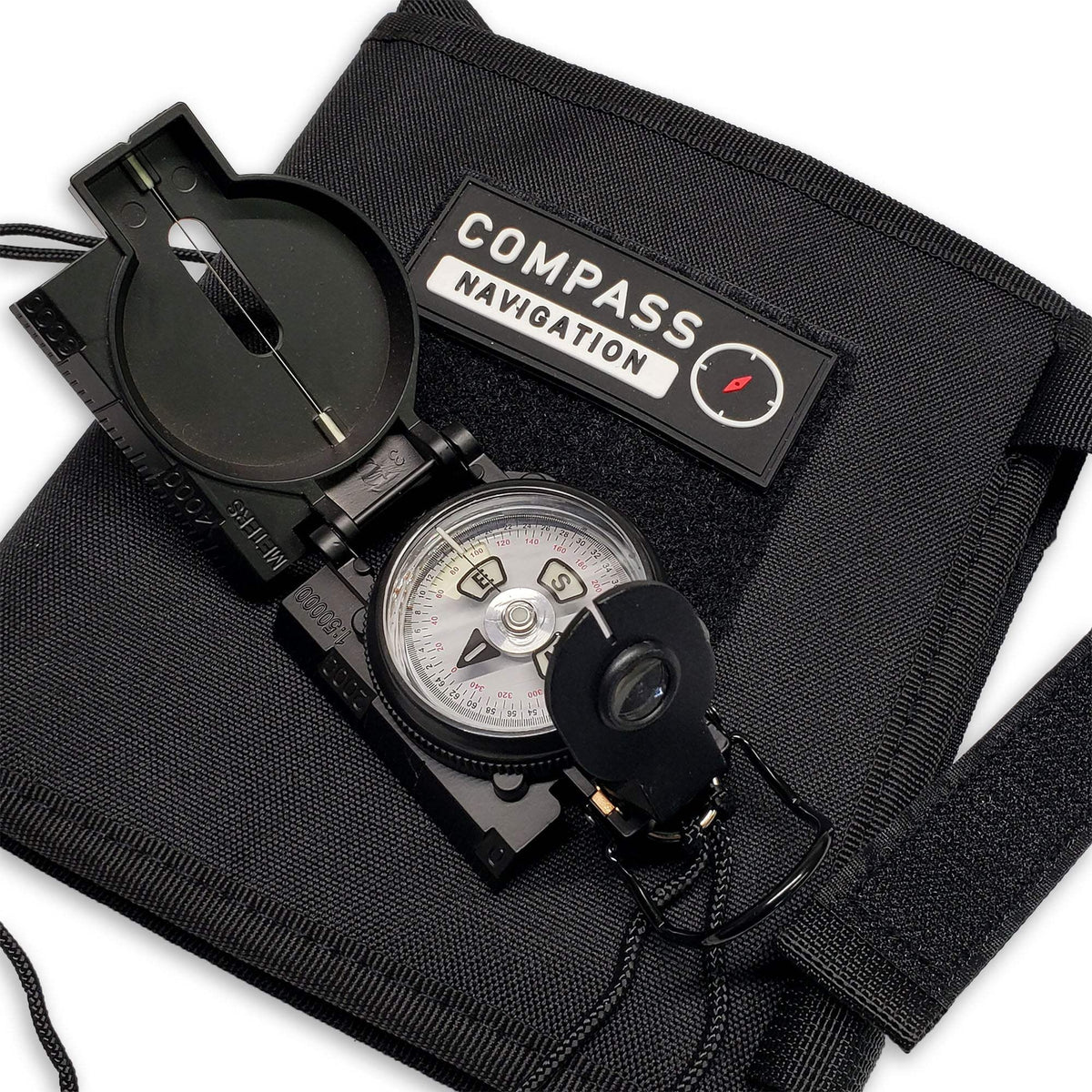 Multi-Tool Navigation Kit with Compass, Map Protractor & Pouch