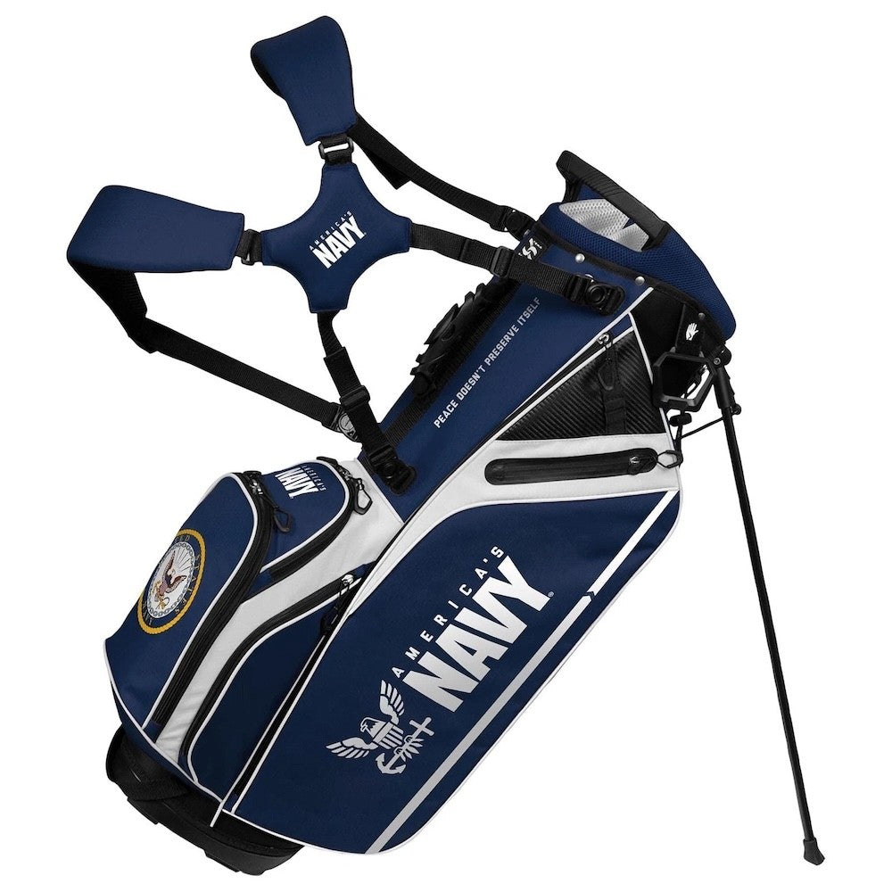 Golf Carry Bag with Padded Caddy Handle for Hybrid & Stand Golf Clubs