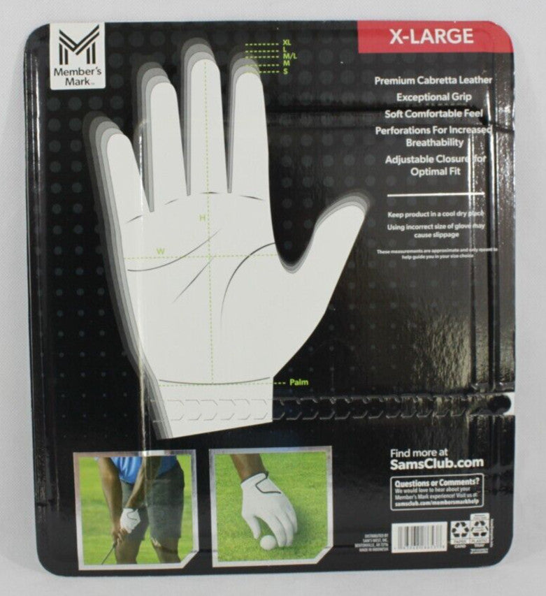 Premium Cabretta Leather Left Hand Golf Glove Set – Flexible, Moisture-Wicking, Durable