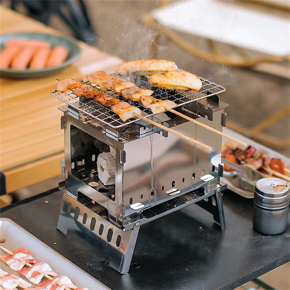 Foldable Camping Stove Lightweight Portable Wood Burning Camping Oven