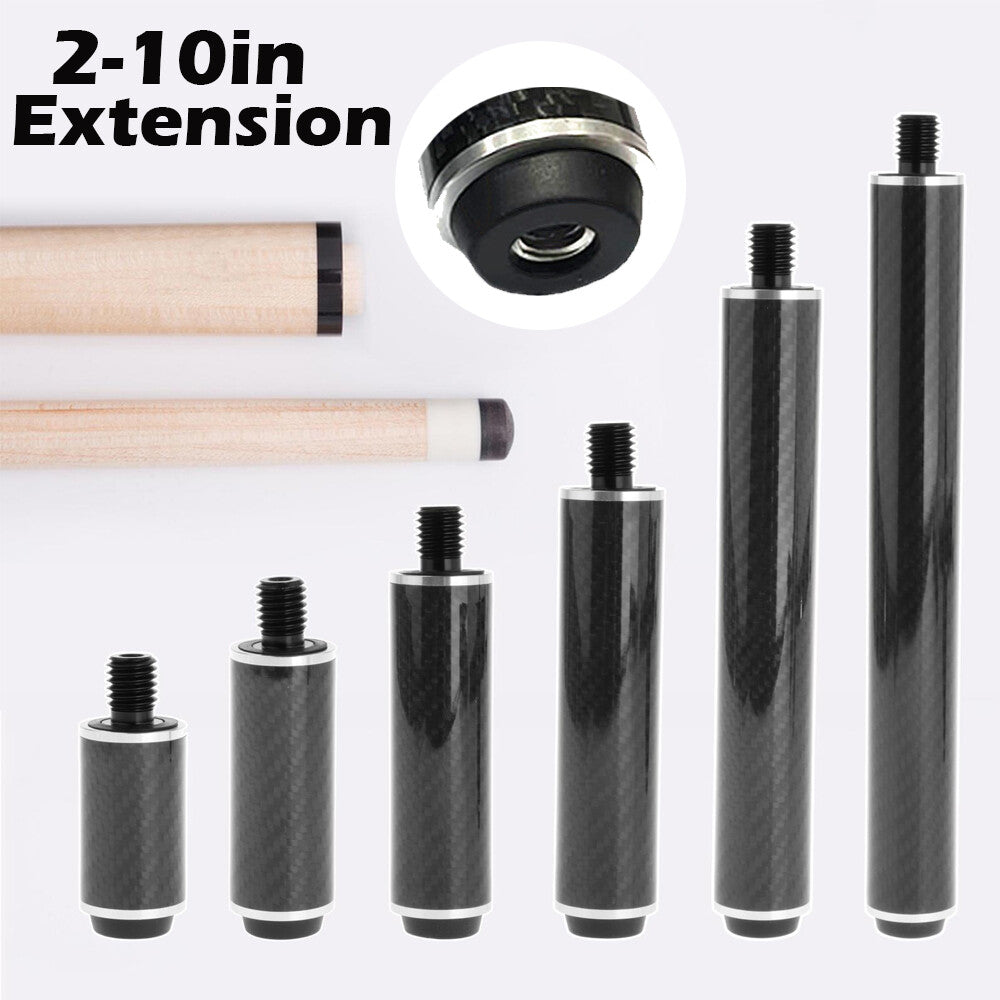 Pool Cue Extension for Predator - Carbon Fiber, Stackable 2–10 in (All Variants)