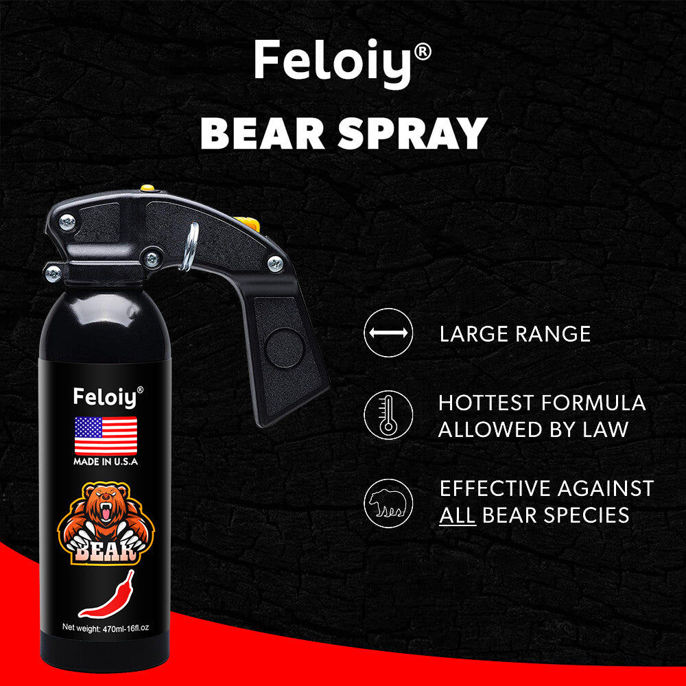 Bear Repellent Spray 16oz with Holster - Effective Wildlife Deterrent