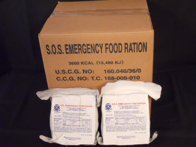Emergency Food Rations 5-Pack 3600 Calorie Survival Food Bars Ready to Eat