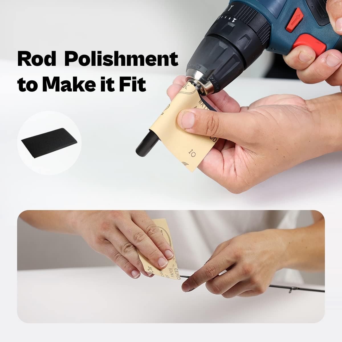 Fishing Rod Repair Kit with Epoxy Glue, Wrapping Thread, Clipper & Masking Tape