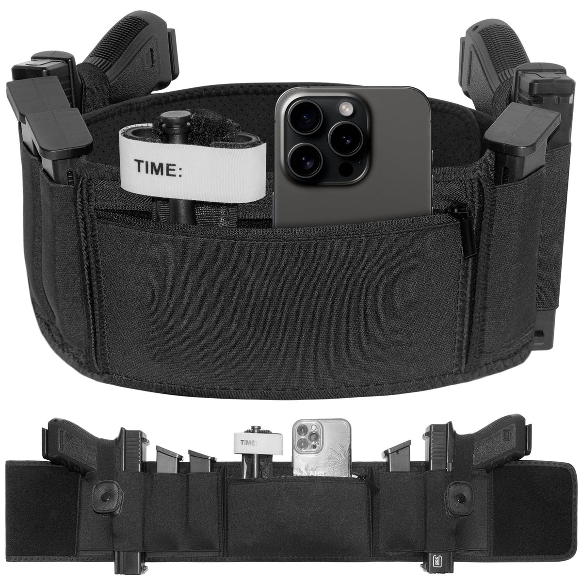 Concealed Carry Belly Band Holster for Most Pistols and Revolvers