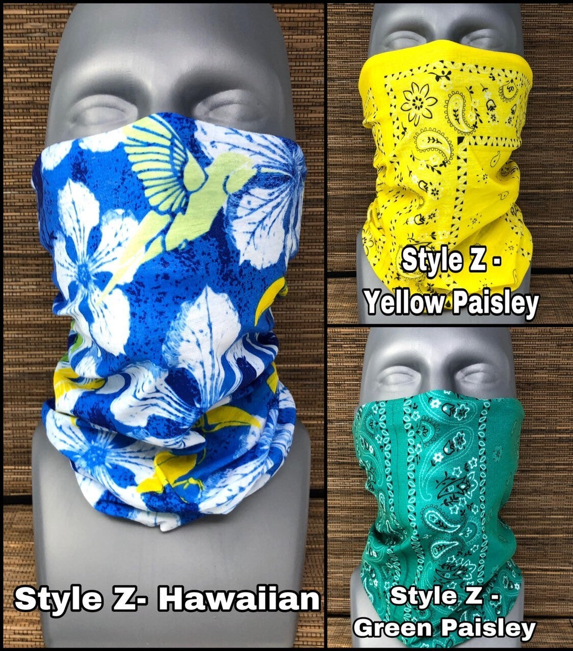 Unisex Multi-Functional Face Mask Gaiter Balaclava Neck Cover for Motorcycle & Outdoors