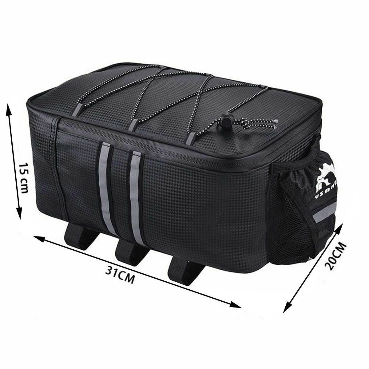 Waterproof Bicycle Rear Rack Bag 8L Storage Pannier for Cycling & Mountain Biking