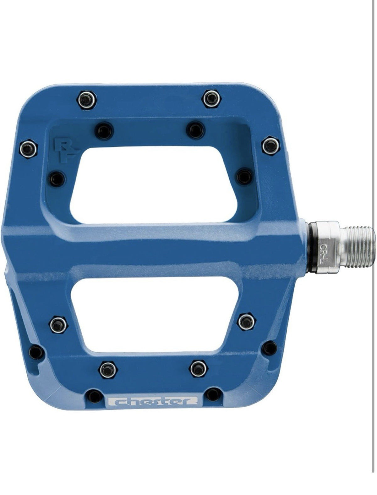 Mountain Bike Pedals Blue 2 Pack - Lightweight Durable Platform