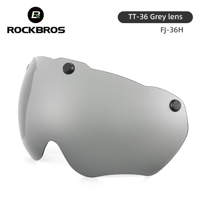 Cycling Helmet Goggle Lenses - Transparent, Yellow & Gray for Helmet Accessories