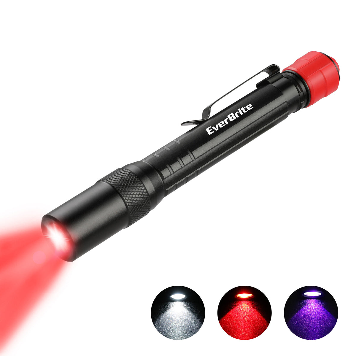 Portable LED Penlight Flashlight Set with Clip - Multiple Colors & Modes