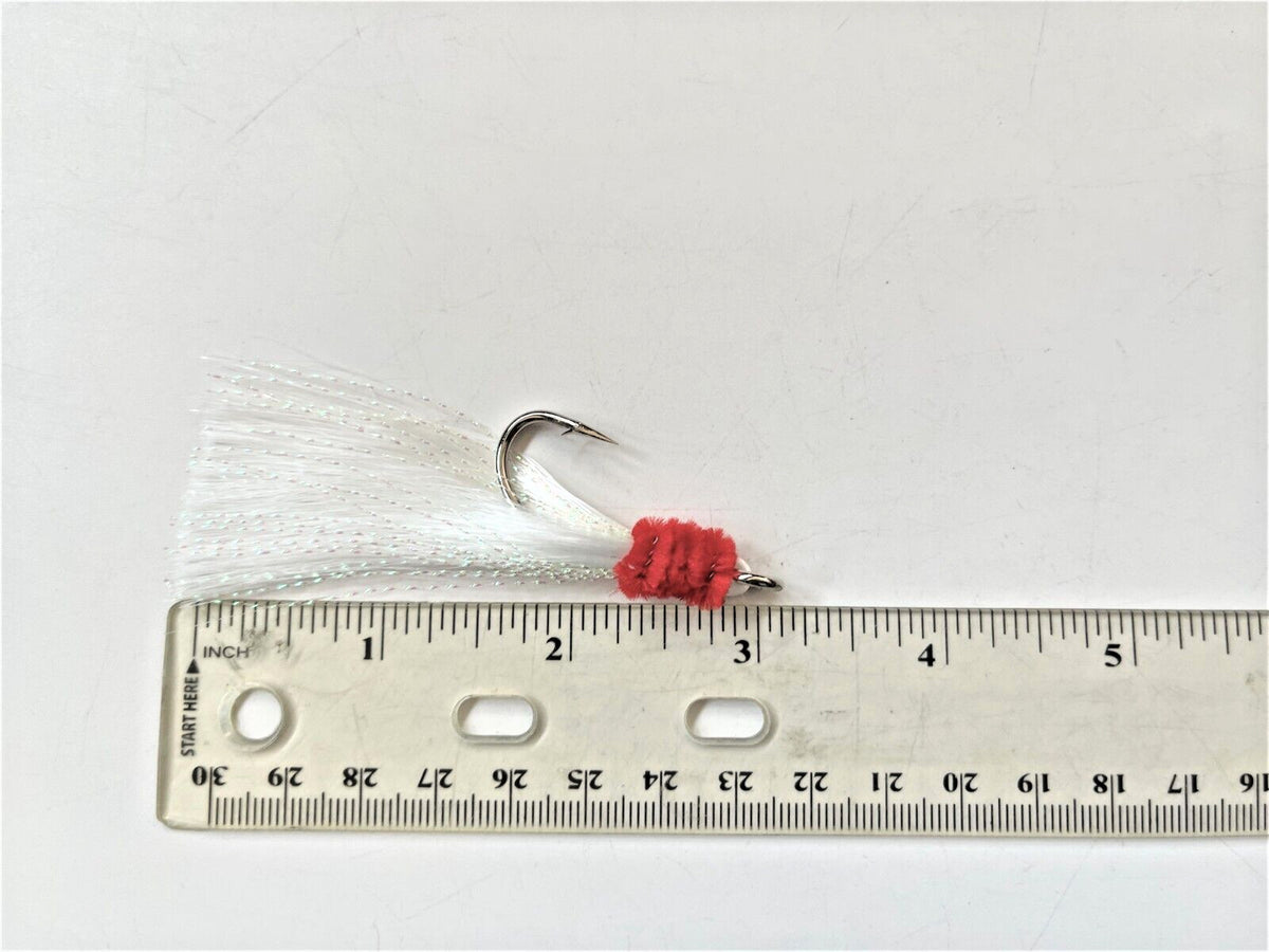 Fishing Baits & Hooks Set – 20 Pieces Shrimp Fly Rigs for Rockfish & Saltwater Use