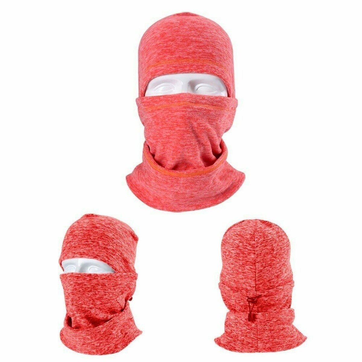 Unisex Winter Thermal Face Mask with Neck Gaiter - Windproof Fleece Ski Hat