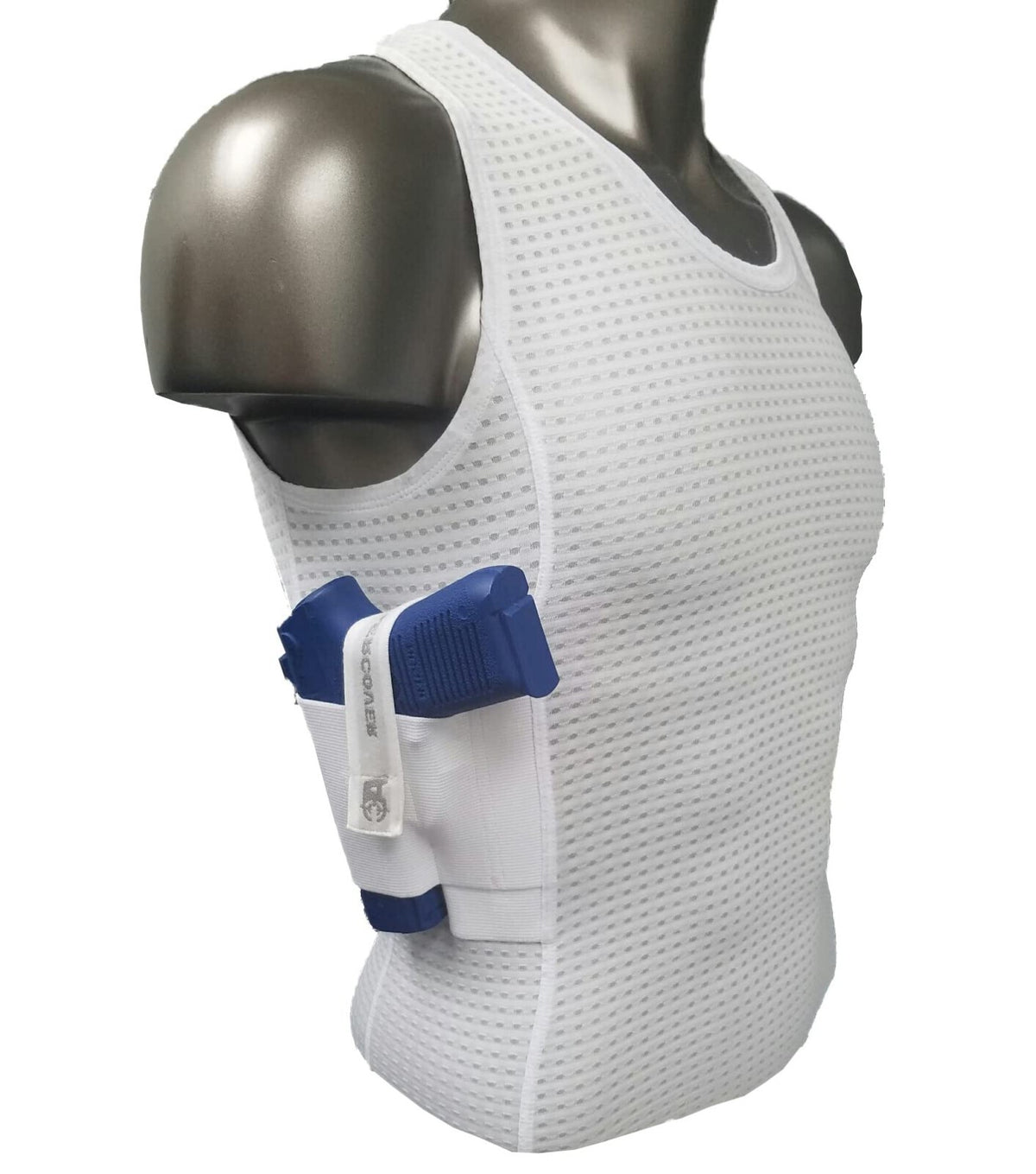 Concealed Carry Mesh Tank Top with Dual Holsters for Men