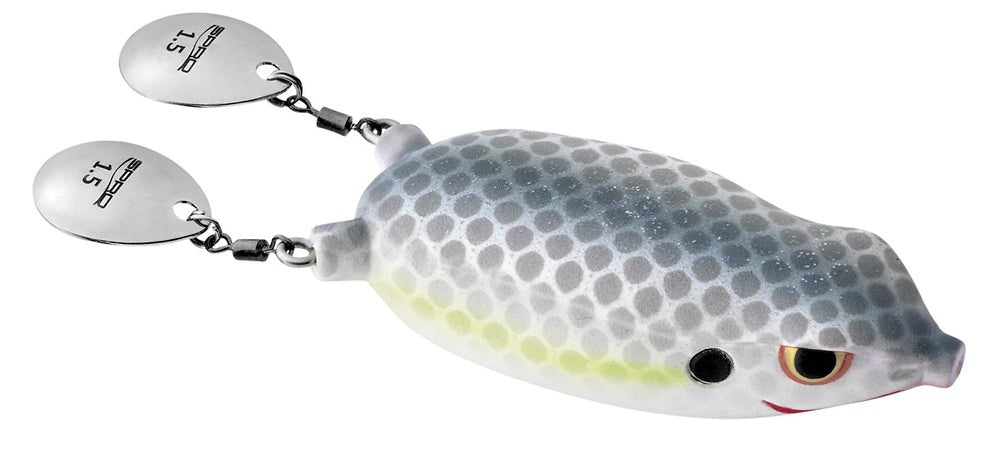 Fishing Topwater Frog Lure with Colorado Blade Legs - Multiple Colors