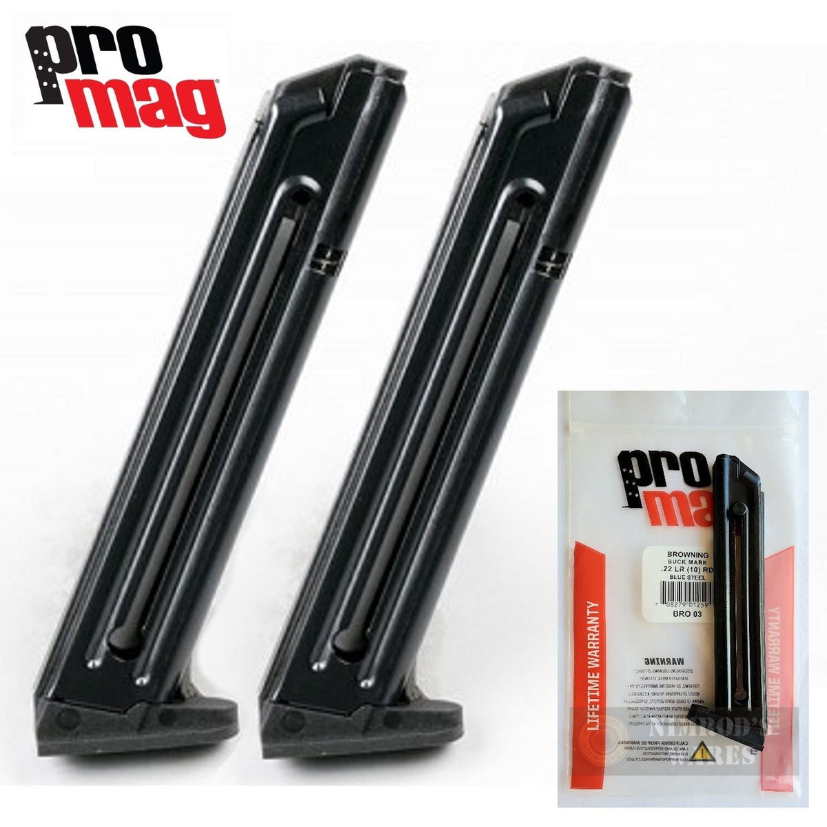 ProMag Browning Buckmark .22 LR 10-Round Magazine 2-Pack