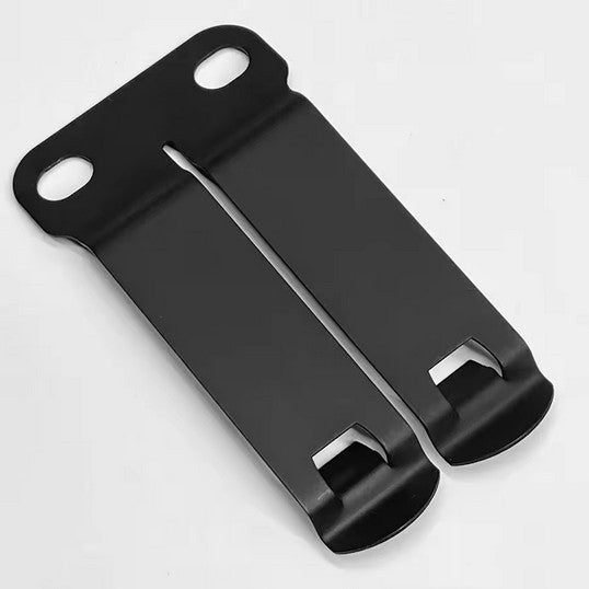 Kydex Metal Holster Clip for Gun Knife Tool Belt Waist Mount - Black