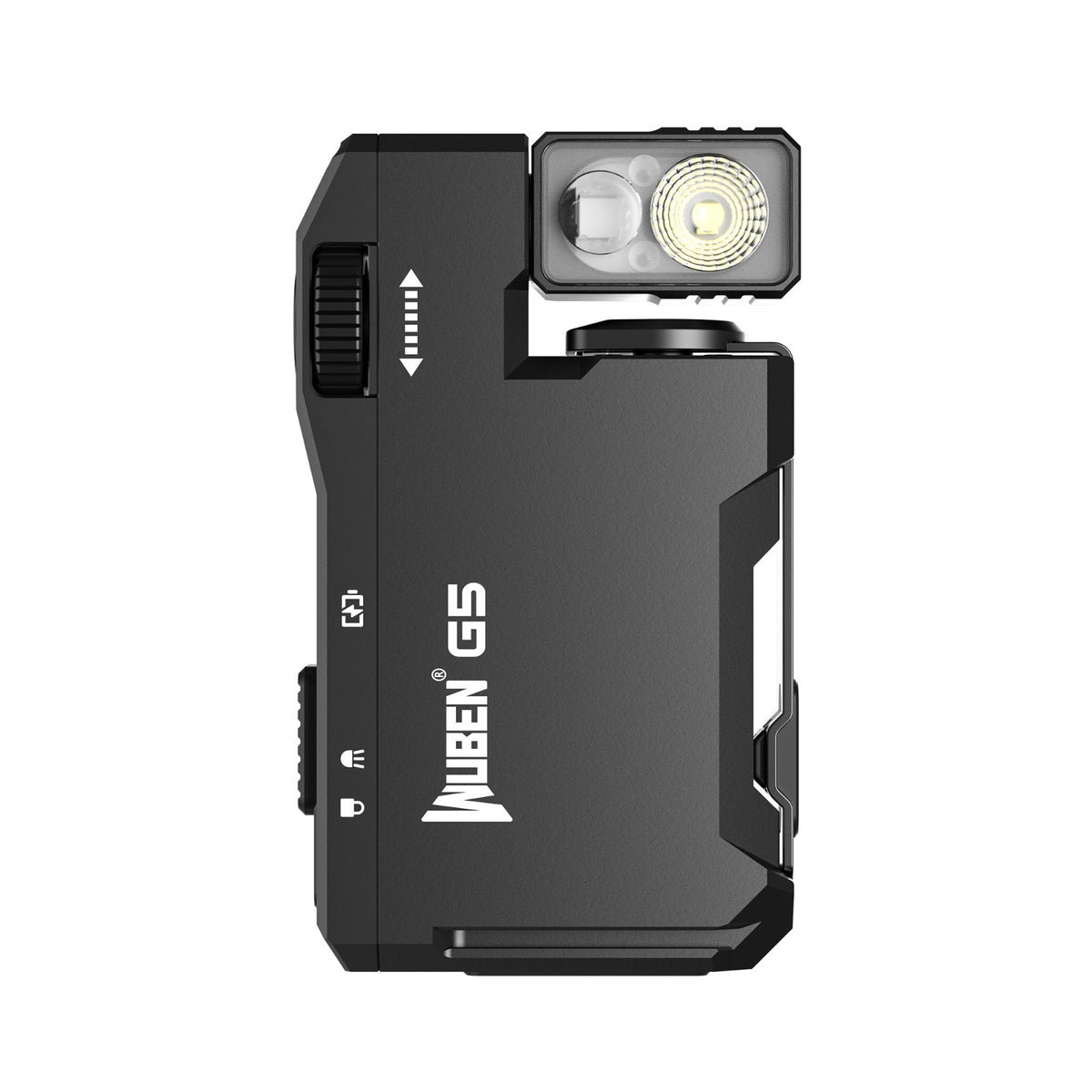 Rechargeable EDC Flashlight with RGB Light and 400 Lumens