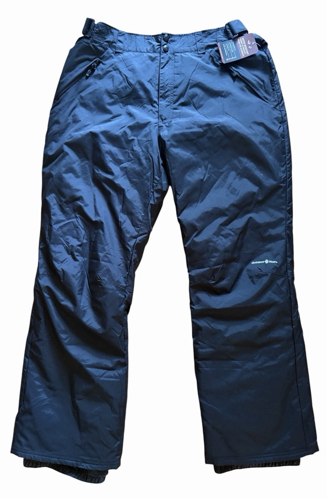 Men’s Insulated Snow Pants XL Outdoor Winter Gear Black