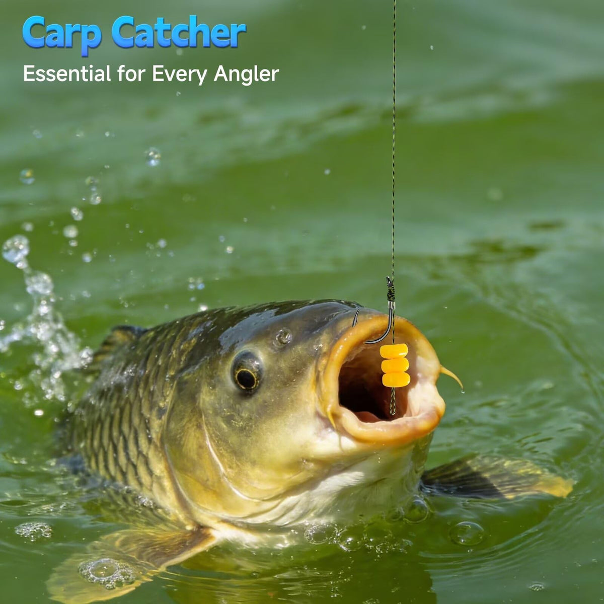 Carp Fishing Rig Kit with Pre-Tied Hair Rigs and Bait Set - Multiple Sizes