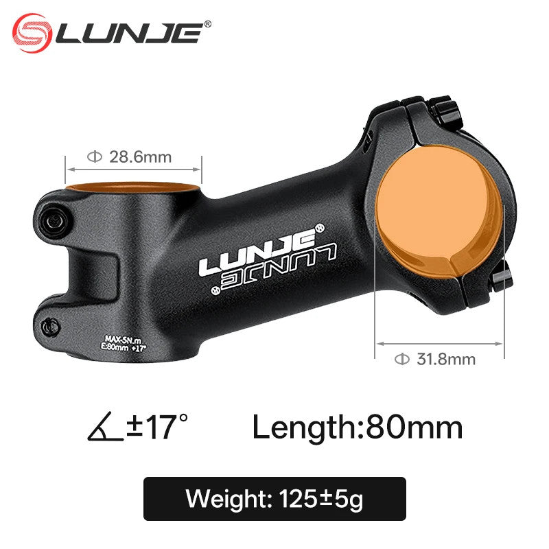 Ultralight MTB Bike Stem 10°-35° Angles for 31.8mm Handlebar, 60-110mm Lengths