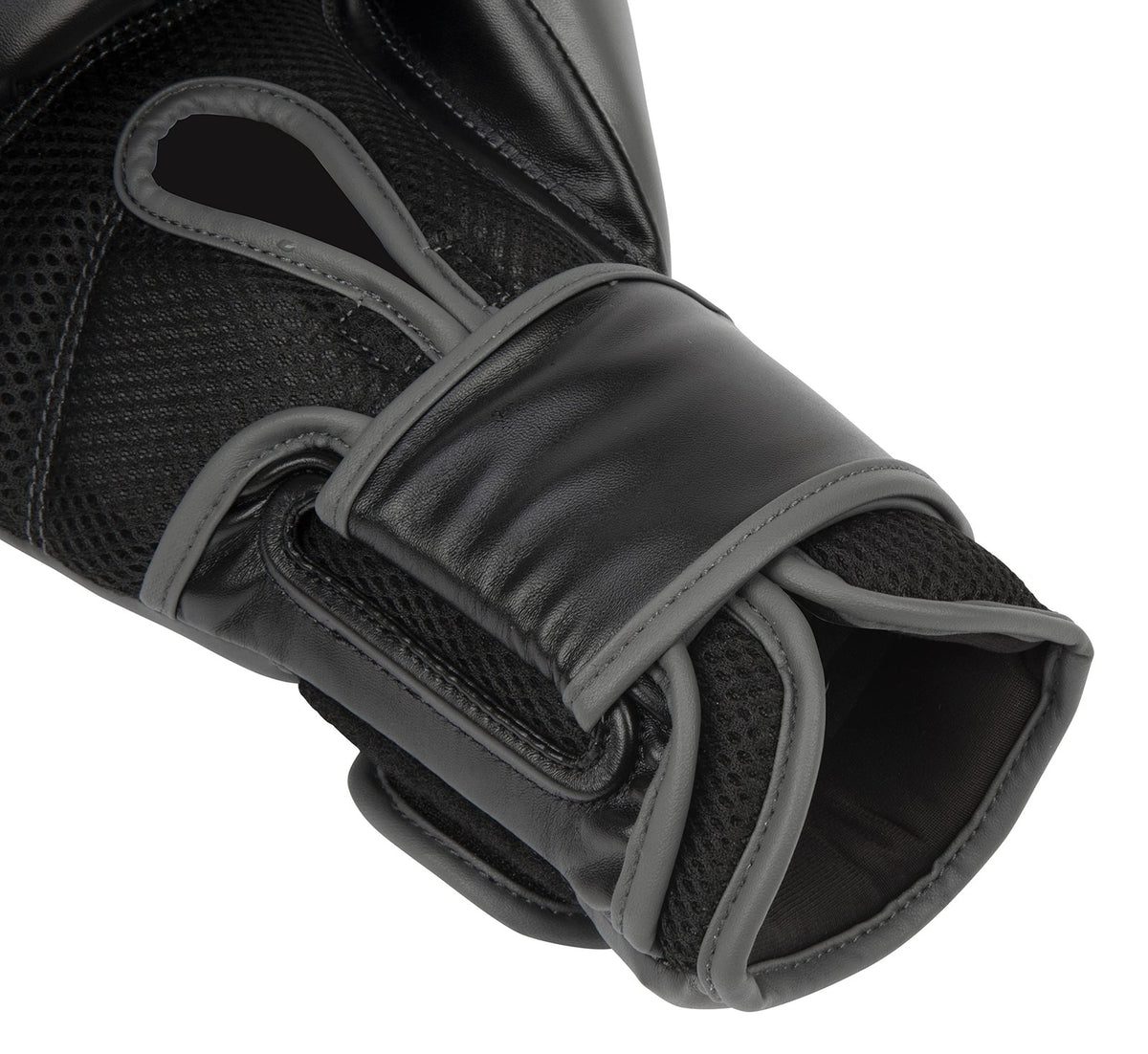 Everlast Powerlock 2 Boxing Gloves - Heavy Bag, 16 oz, Black & Gray