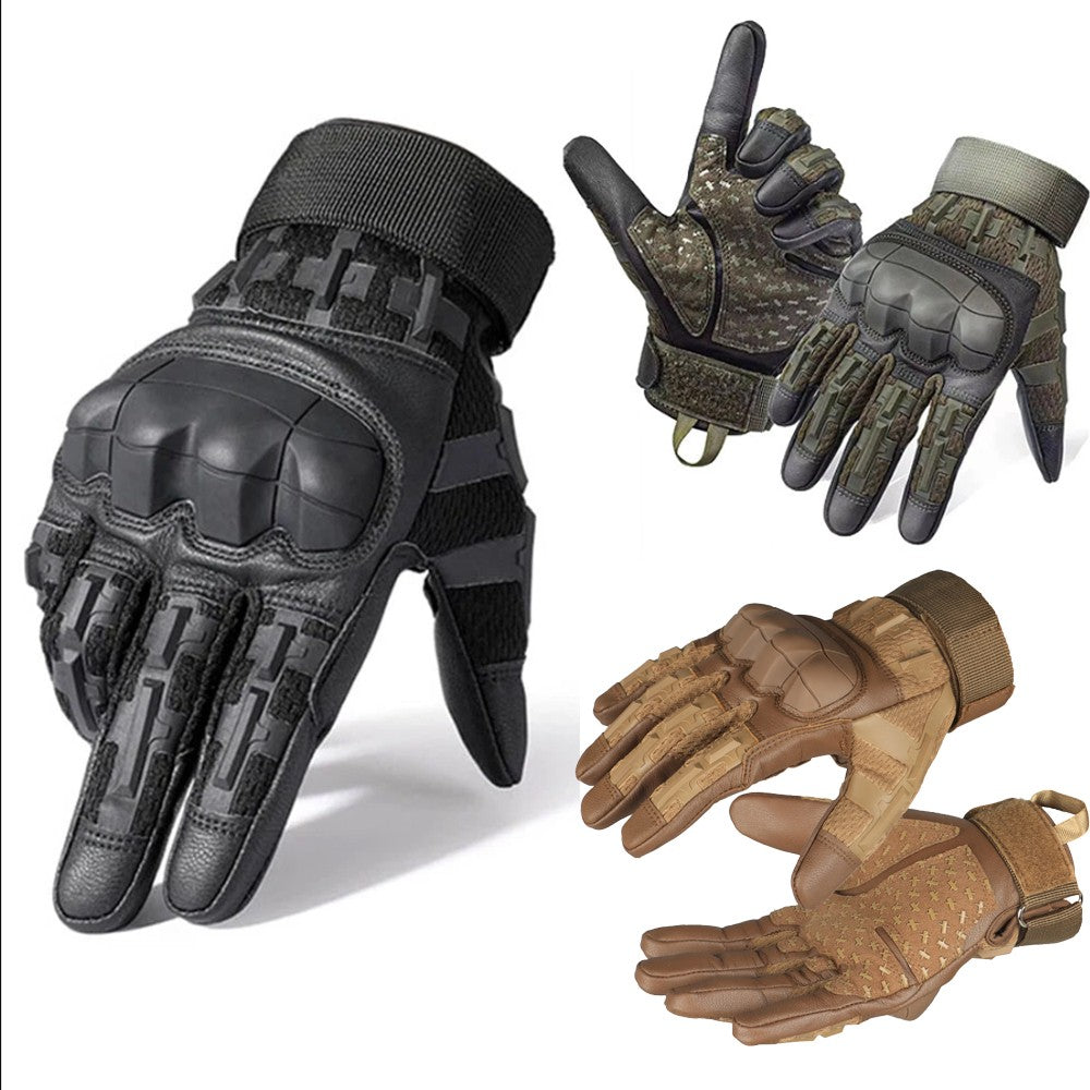 Tactical Balaclava Mask and Motorcycle Gloves for Outdoor & Sports Use