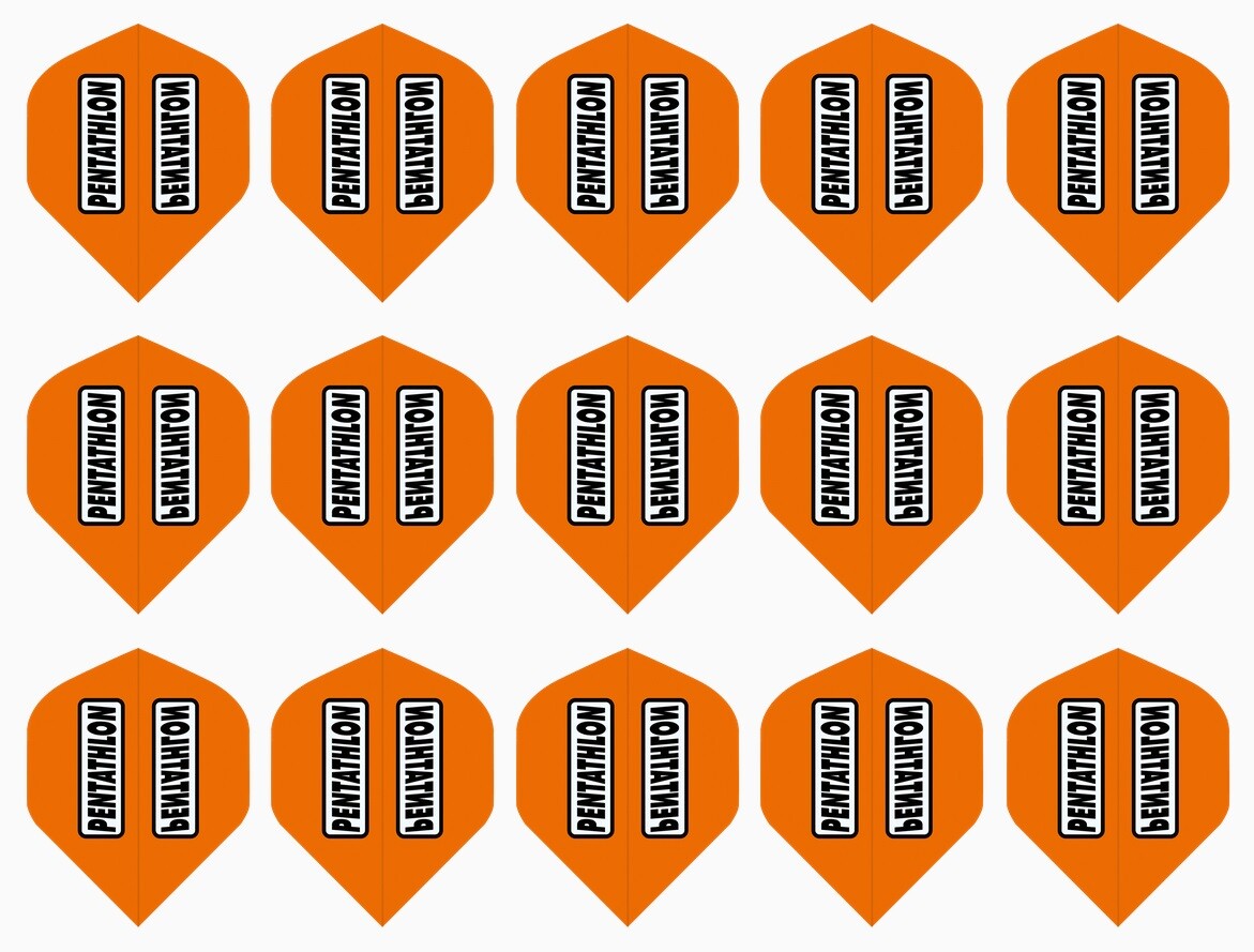 Dart Flights 100 Micron Standard Sets - 5-Pack, Multi-Color