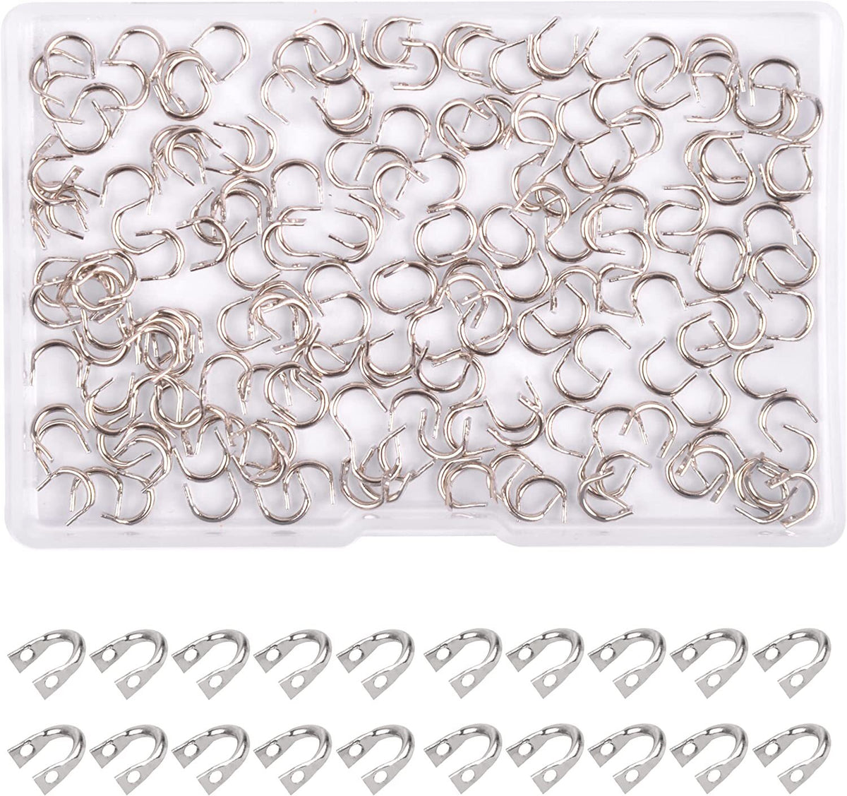 200pcs Brass U-Shaped Fishing Spinner Clevis for DIY Lures - Saltwater & Freshwater