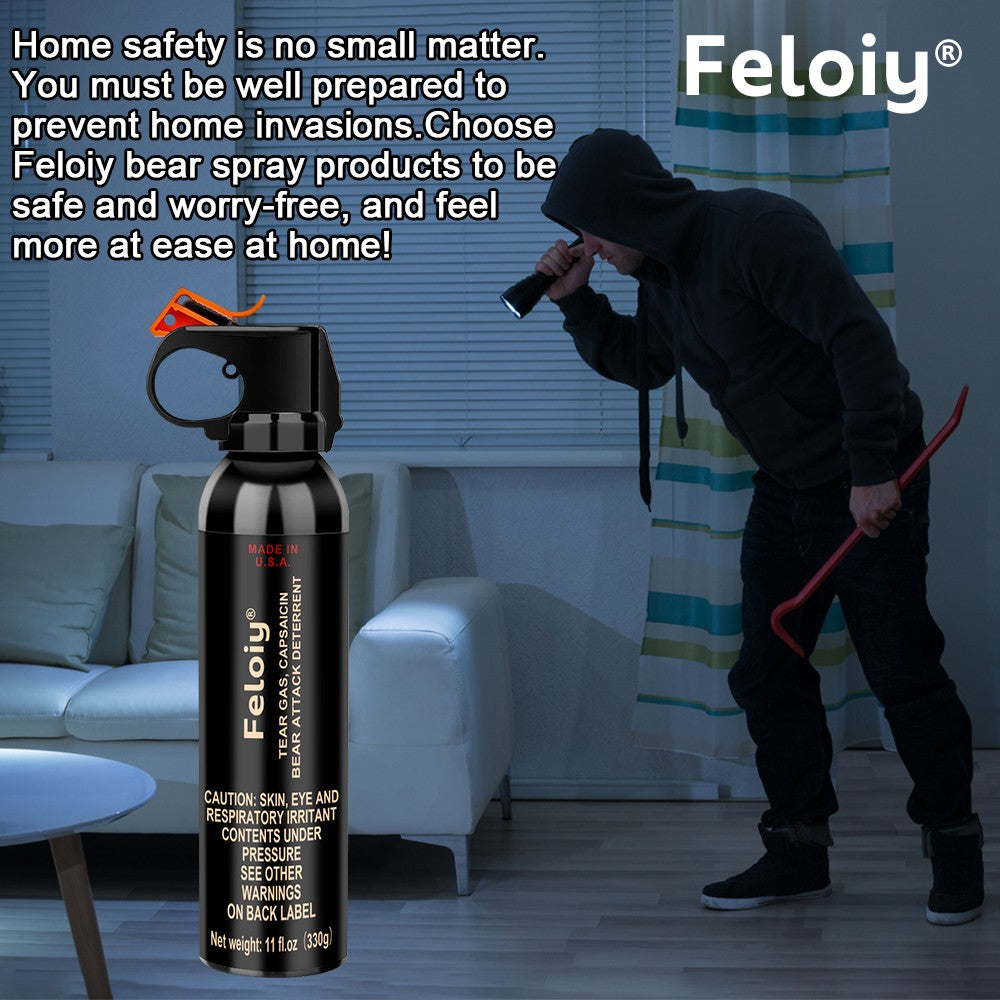 Bear Spray Self Defense with Holster - 11oz Wildlife Deterrent for Camping