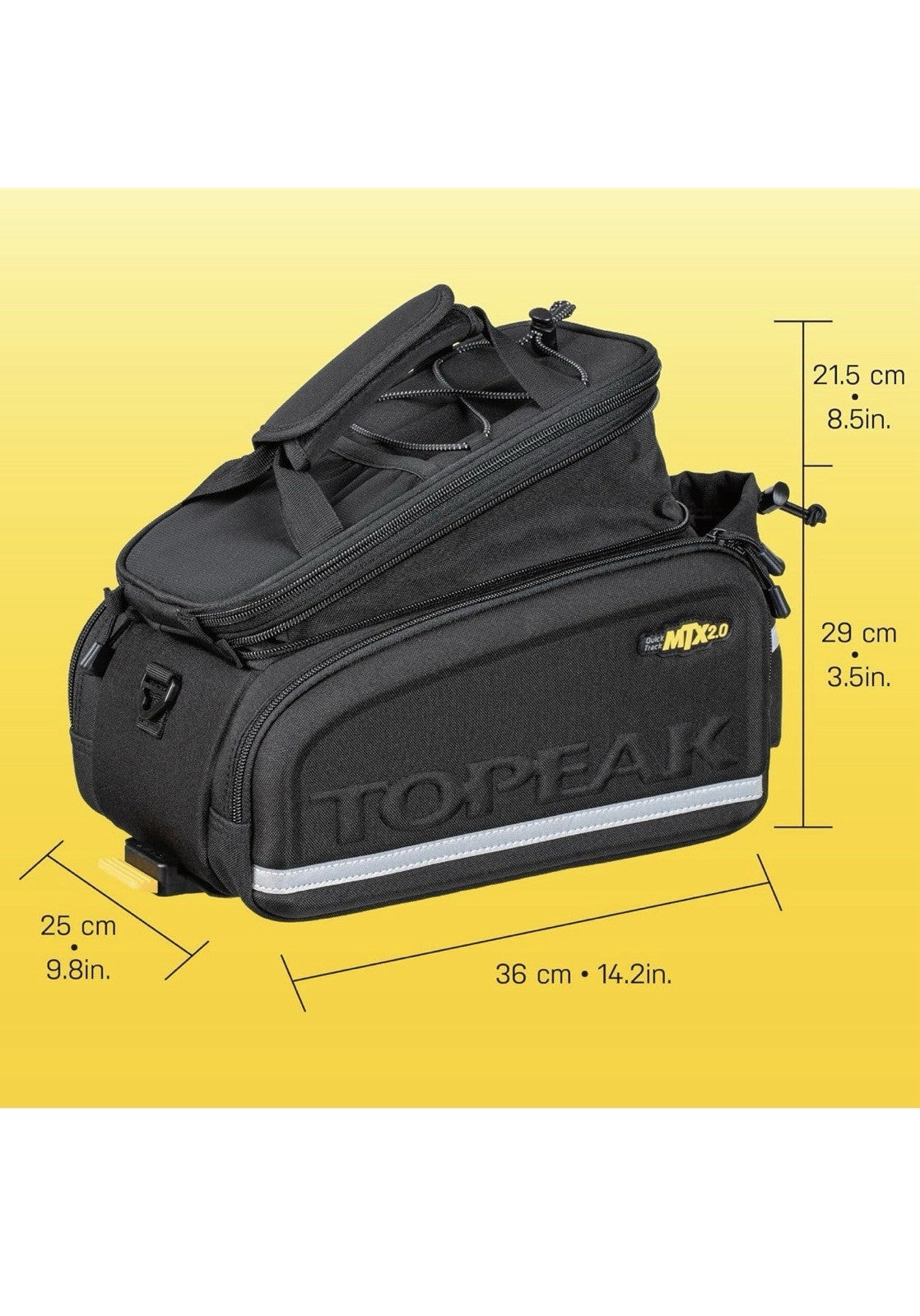 Rear Bicycle Bag with Spacious Storage and Easy Mounting - Black