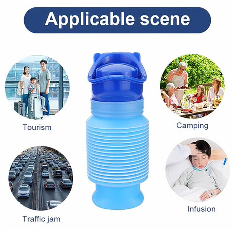 Portable Urinal Bottle for Men Women Travel Camping Car Emergency Kit