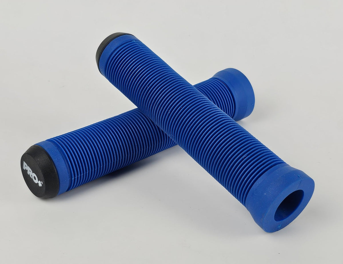 Soft Flangeless Longneck Bike Handlebar Grips - Comfortable, Open End, 135mm