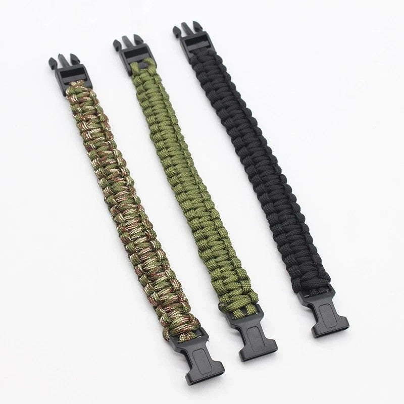 Paracord Bracelets Outdoor Camping Rope Wristbands for Emergency EDC