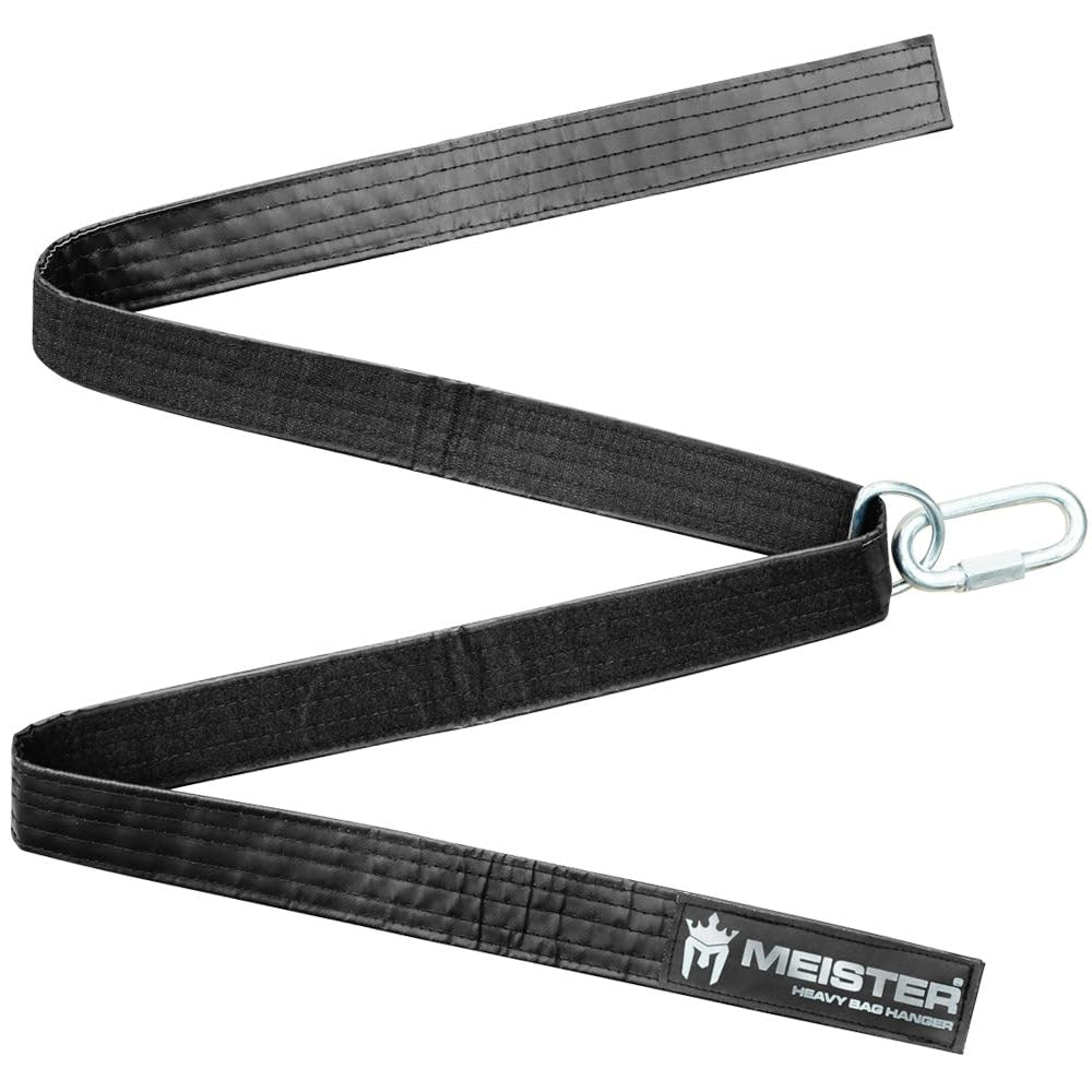 Heavy Bag Hanger Strap 80 Inch - Adjustable Black Support for Boxing & Martial Arts