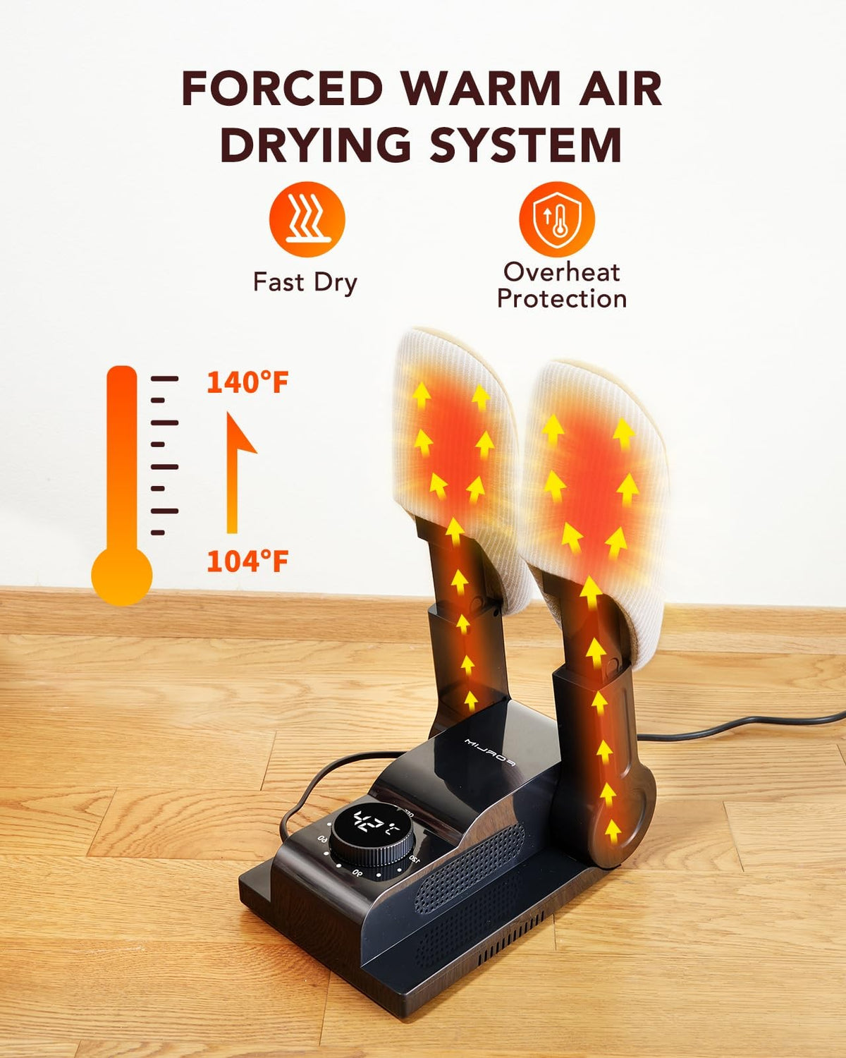 Boot Dryer for Work Boots & Gloves - Heat Blower Shoe Drying System