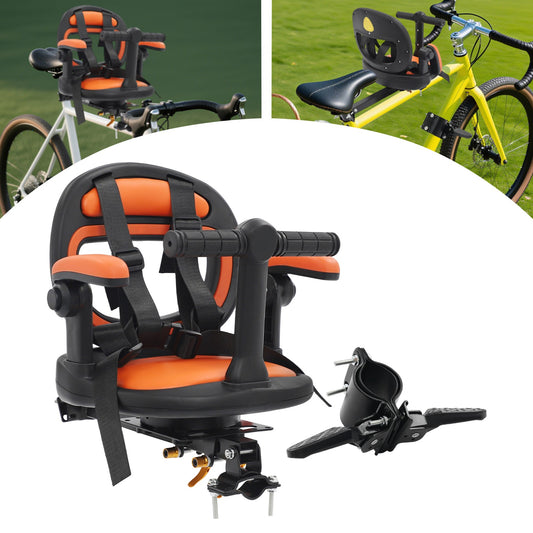 Child Bike Seat for Kids - Front Mount, Adjustable & Comfortable 30×29cm