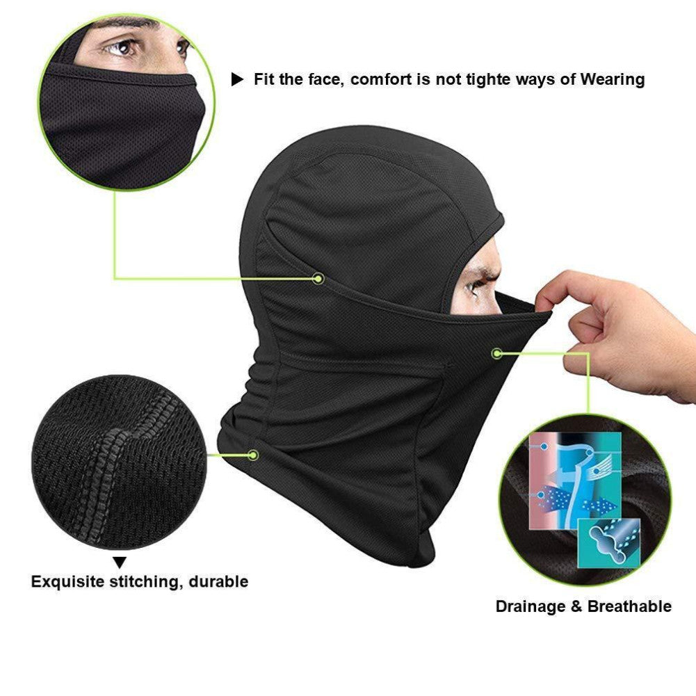 Full Face Mask Motorcycle Riding Head Cover Balaclava for Outdoor Sports