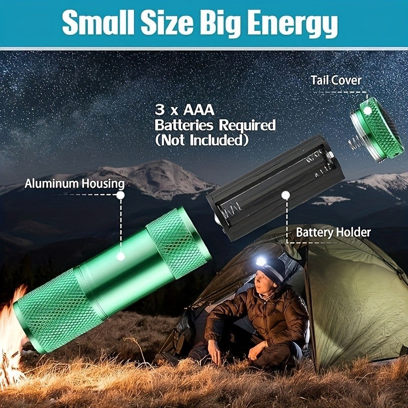 Mini LED Flashlight Aluminum Portable Torch Outdoor Travel Lamp