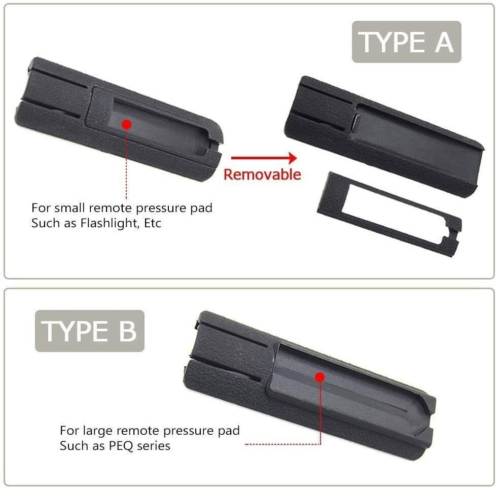 Tactical Pressure Switch Mount for 20mm Rails - Fits M300 M600 Flashlights