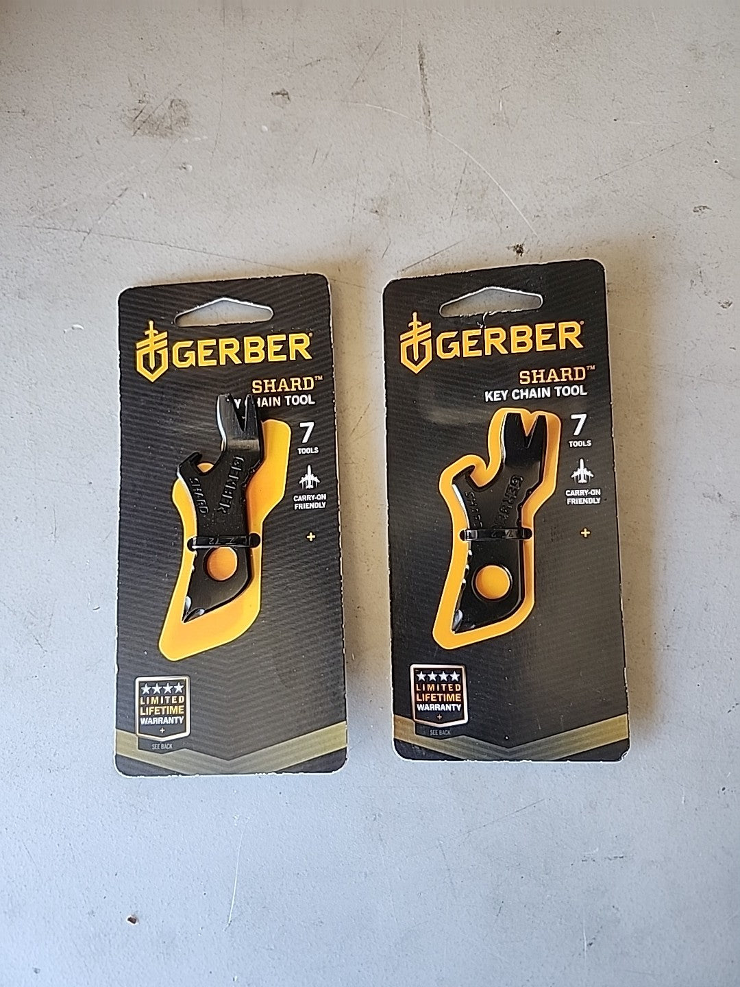 Black Gerber Shard Keychain Multi Tool with Screwdriver & Bottle Opener