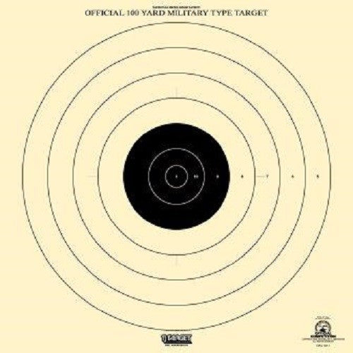 100 Yard NRA Official High Power Shooting Targets - 10 Pack